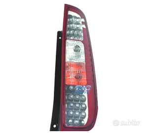 FANALI FORD FIESTA 02-08 LED ROSSO CROMATO