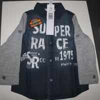 Camicia jeans 12 Mesi maschio nuova mai usata