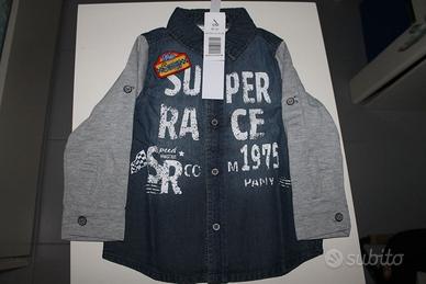 Camicia jeans 12 Mesi maschio nuova mai usata