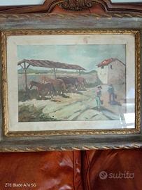 quadro a olio di tela di  Arturo Martini 