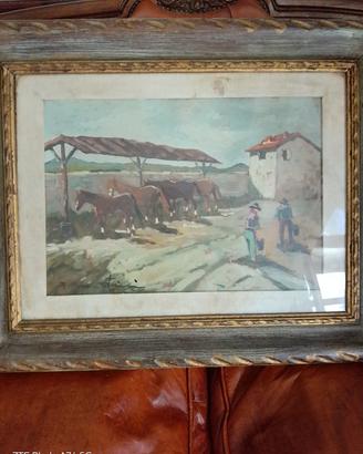 quadro a olio di tela di  Arturo Martini 