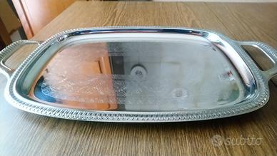Vassoio inox Alessi anni'70. 