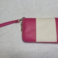 Portafogli rosa e bianco
