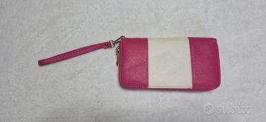 Portafogli rosa e bianco