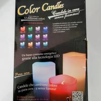 Set candele LED in vera cera

