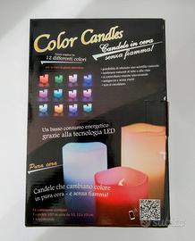 Set candele LED in vera cera
