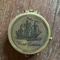 Bussola Ross London tascabile nautica in ottone