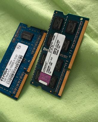 RAM DDR3 1+2=3GB di RAM