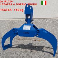 Pinza Legna IPL700 + STAFFA attacco escavatore