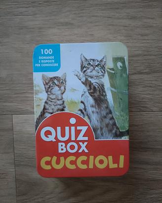 scatola latta quiz box cuccioli 