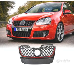 GRIGLIA VOLKSWAGEN VW GOLF 5 LOOK GTI NERA ROSSA