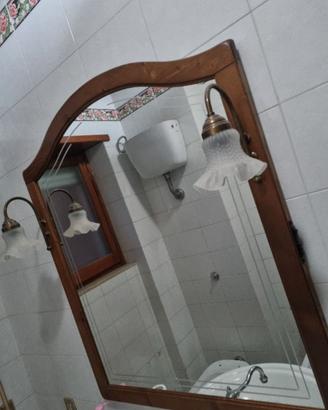 Specchio per bagno in arte povera