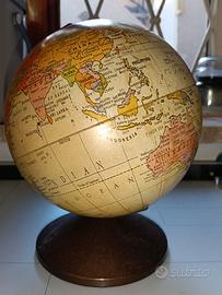 Mappamondo Globo Terrestre Vintage in metallo