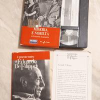 VHS + copione Miseria e Nobiltà di E. De Filippo 