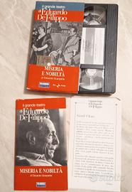 VHS + copione Miseria e Nobiltà di E. De Filippo 