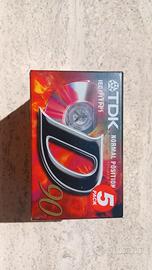 Cinque Musicassette TDK D 90 minuti Normal/Type 1