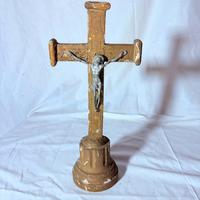 Antico crocifisso da altare di chiesa del 1800