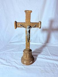 Antico crocifisso da altare di chiesa del 1800
