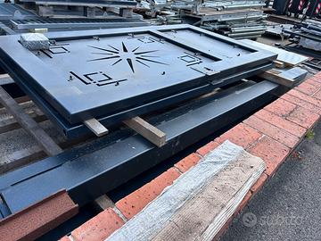 cancello in ferro zincato e verniciato