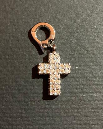 Charm, ciondolo, croce, Swarovski