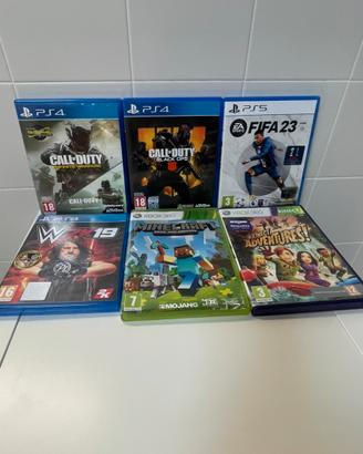 Lotto giochi PS4, PS5 e Xbox 360 – Tutto insieme