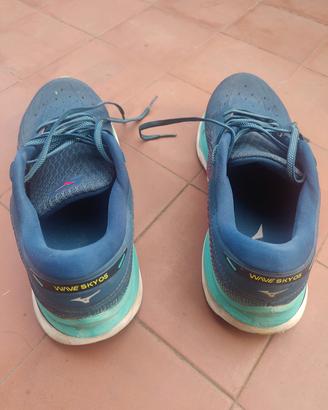 Mizuno Wave Sky 05 Scarpe da Ginnastica Blu