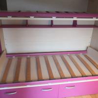 cameretta bambini con letto soppalco 