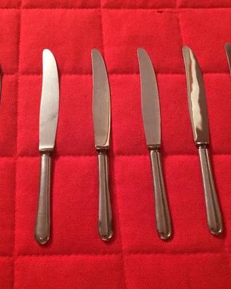 Set 6 coltelli in metallo - Cm 23 ca. - Vintage.