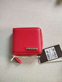 PORTAFOGLIO OROGINALE TRUSSARDI IN PELLE ROSSA