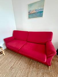 Divano tre posti bordeaux
