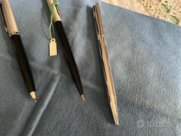Blocco 3 penne biro vintage nuove