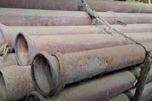 Tubi in ferro per irrigazione 20 cm diametro