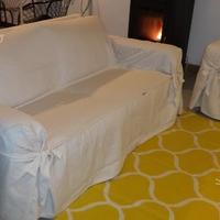 Coppia di copridivani stile shabby seminuovi