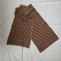 Fendi sciarpa 100% lana logo FF