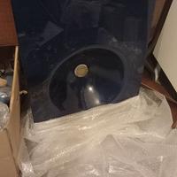 Top bagno vetro con lavabo