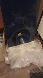 Top bagno vetro con lavabo