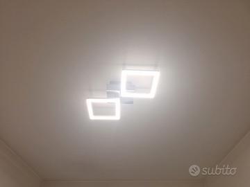 Lampadario/plafoniera LED moderna quadrati