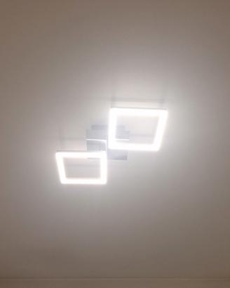 Lampadario/plafoniera LED moderna quadrati