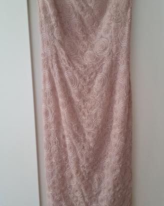 Abito sartoriale rosa antico