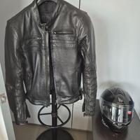 Giacca di pelle per moto 50/52