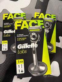 3x Rasoio Gillette Labs con support magnetico
