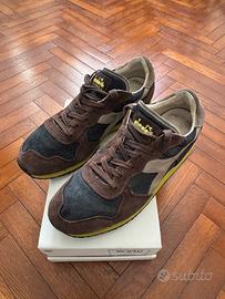 Scarpe Diadora Heritage Uomo Pelle Blu/Marrone44,5