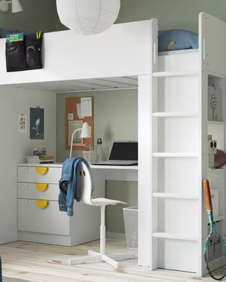🔹VENDUTO🔹Letto a soppalco IKEA SMÅSTAD