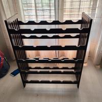 Porta bottiglie in legno