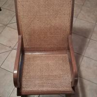 sedia a dondolo vintage