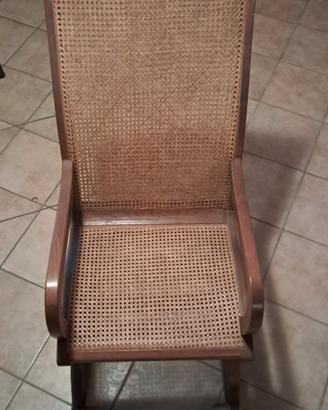 sedia a dondolo vintage