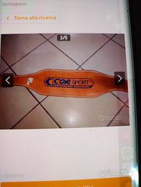 Fascia cintura cinturone lombare per palestra