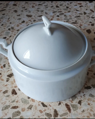 Zuppiera in porcellana tipo Limonge