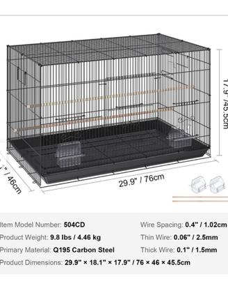 Gabbia per uccellini.