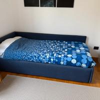 Letto singolo contenitore + materasso 210x100 cm